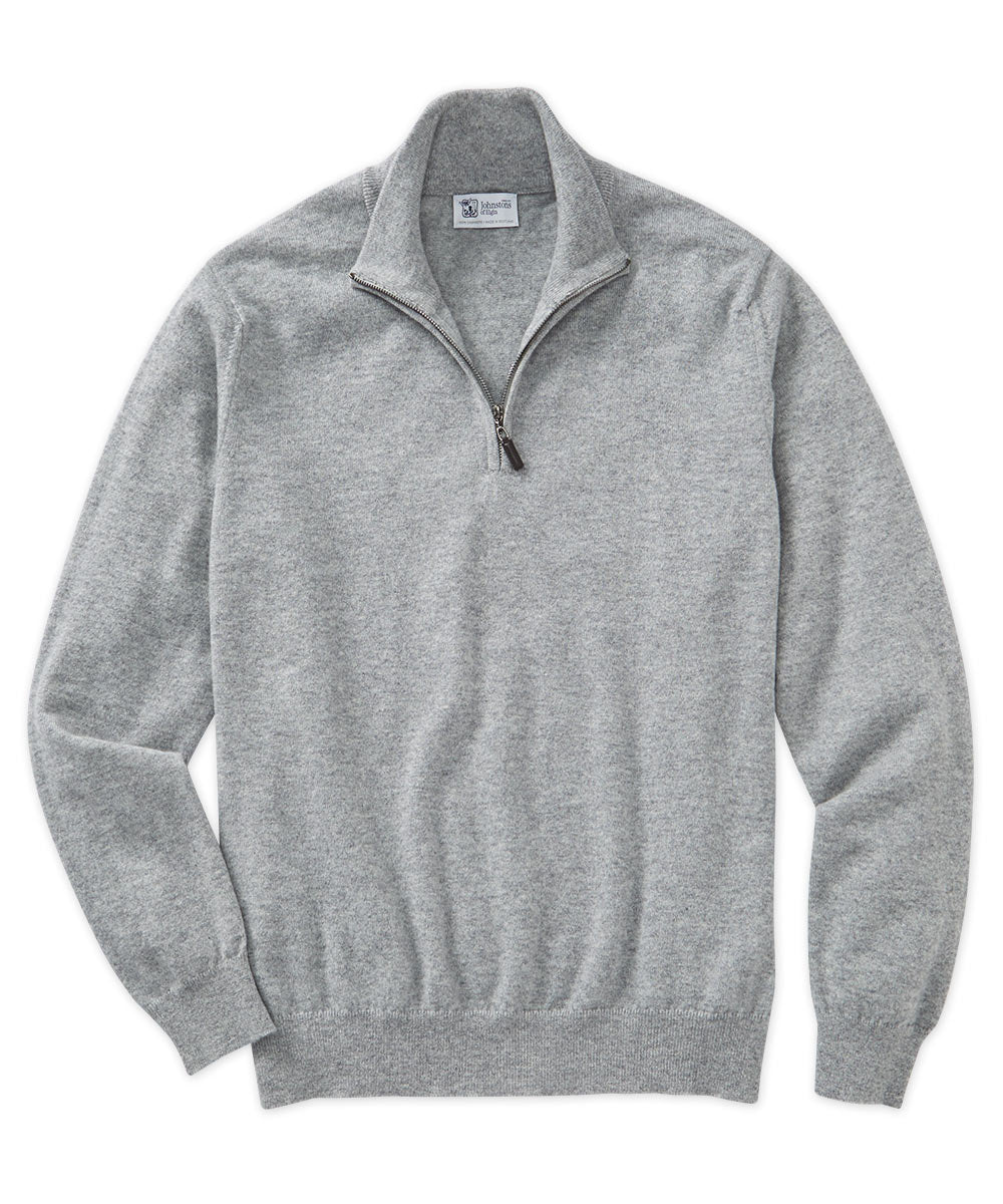 Johnstons of Elgin Scottish Cashmere Half-Zip Sweater
