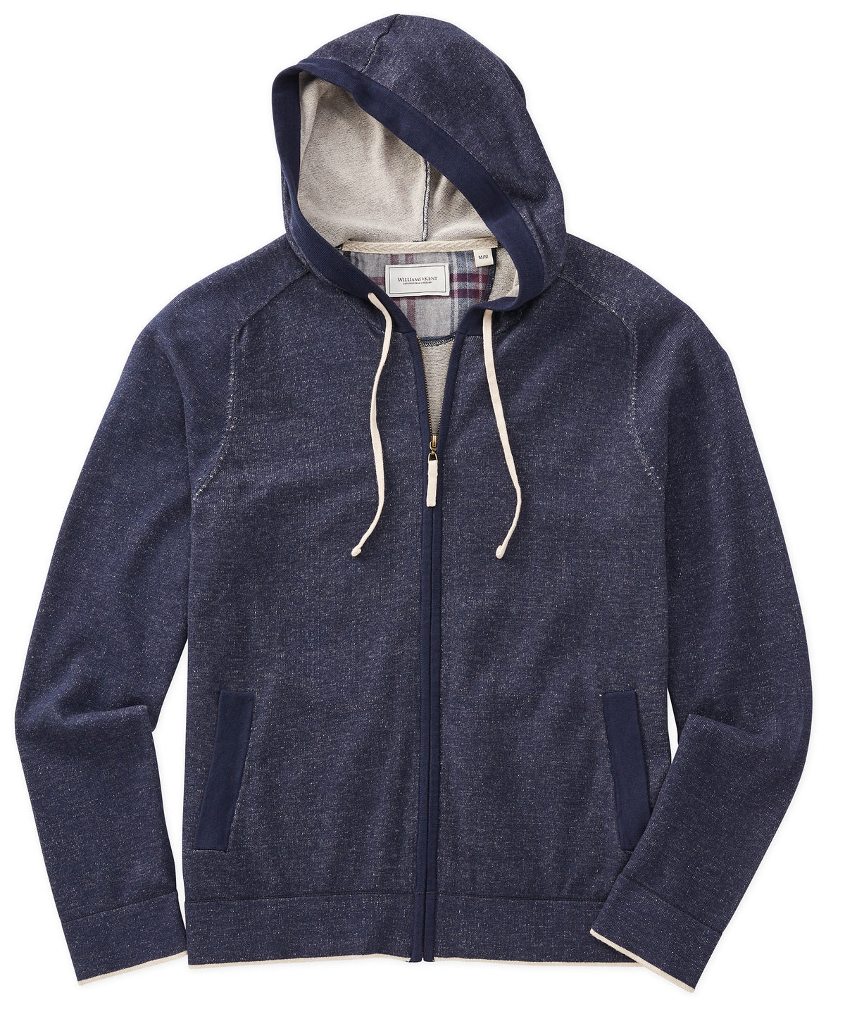Plaited Jersey Full-Zip Hoodie