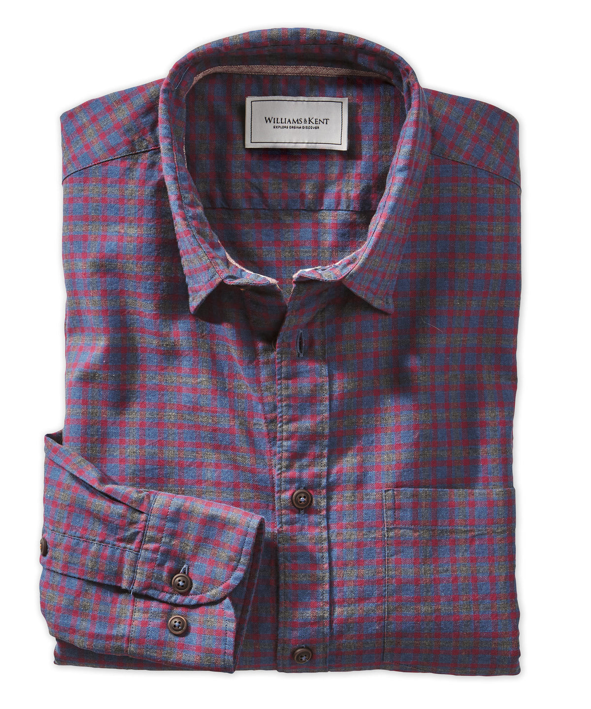 Oxford Mélange Check Long Sleeve Sport Shirt