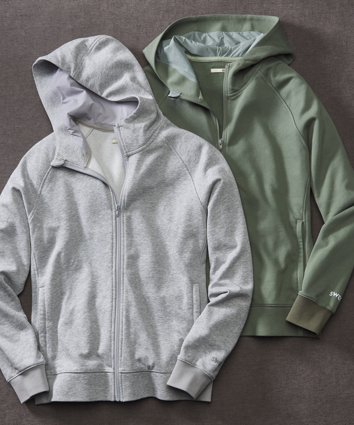 SWET Tailor French Terry Full-Zip Hoodie