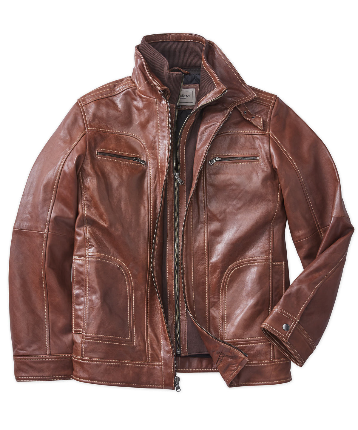 Memphis-B Leather Jacket with Removable Bib
