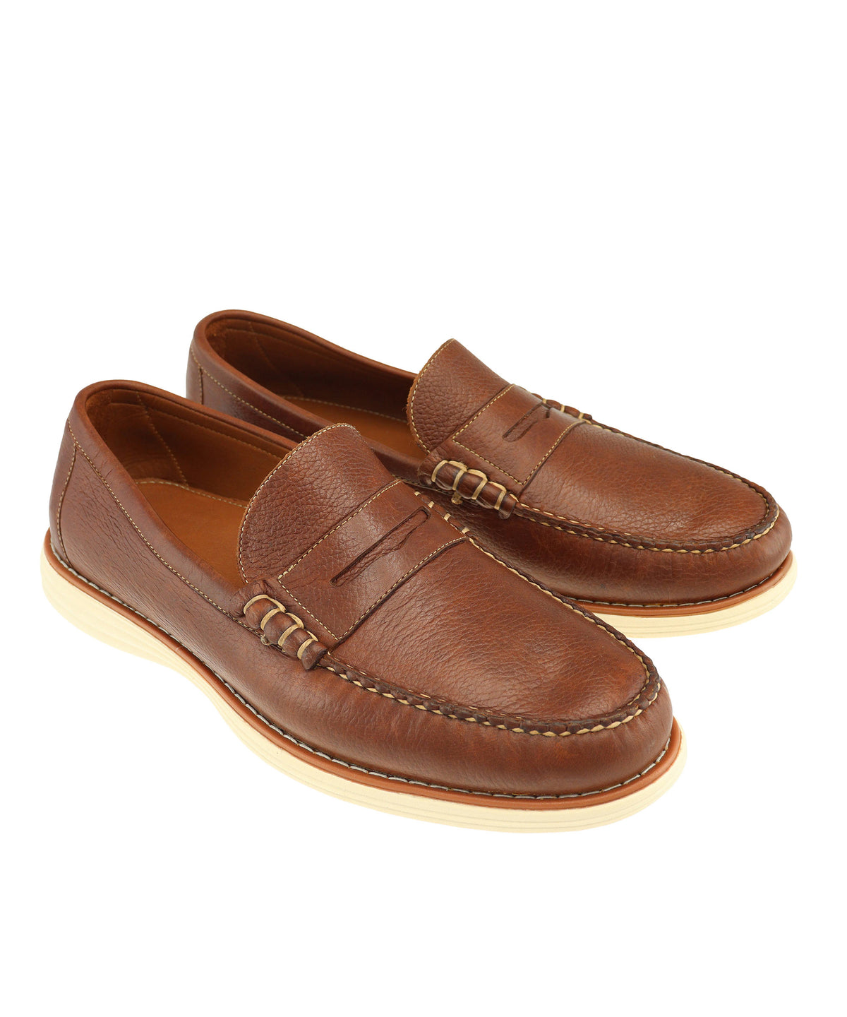 TB Phelps Freeport Sport Tumbled Calfskin Penny Loafer