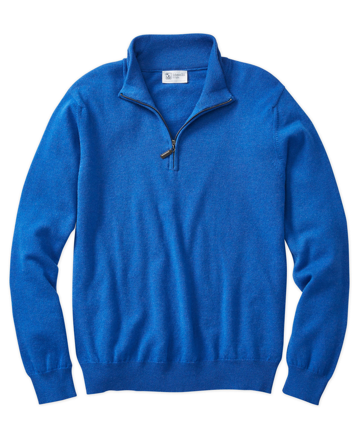 Johnstons of Elgin Scottish Cashmere Quarter-Zip Sweater