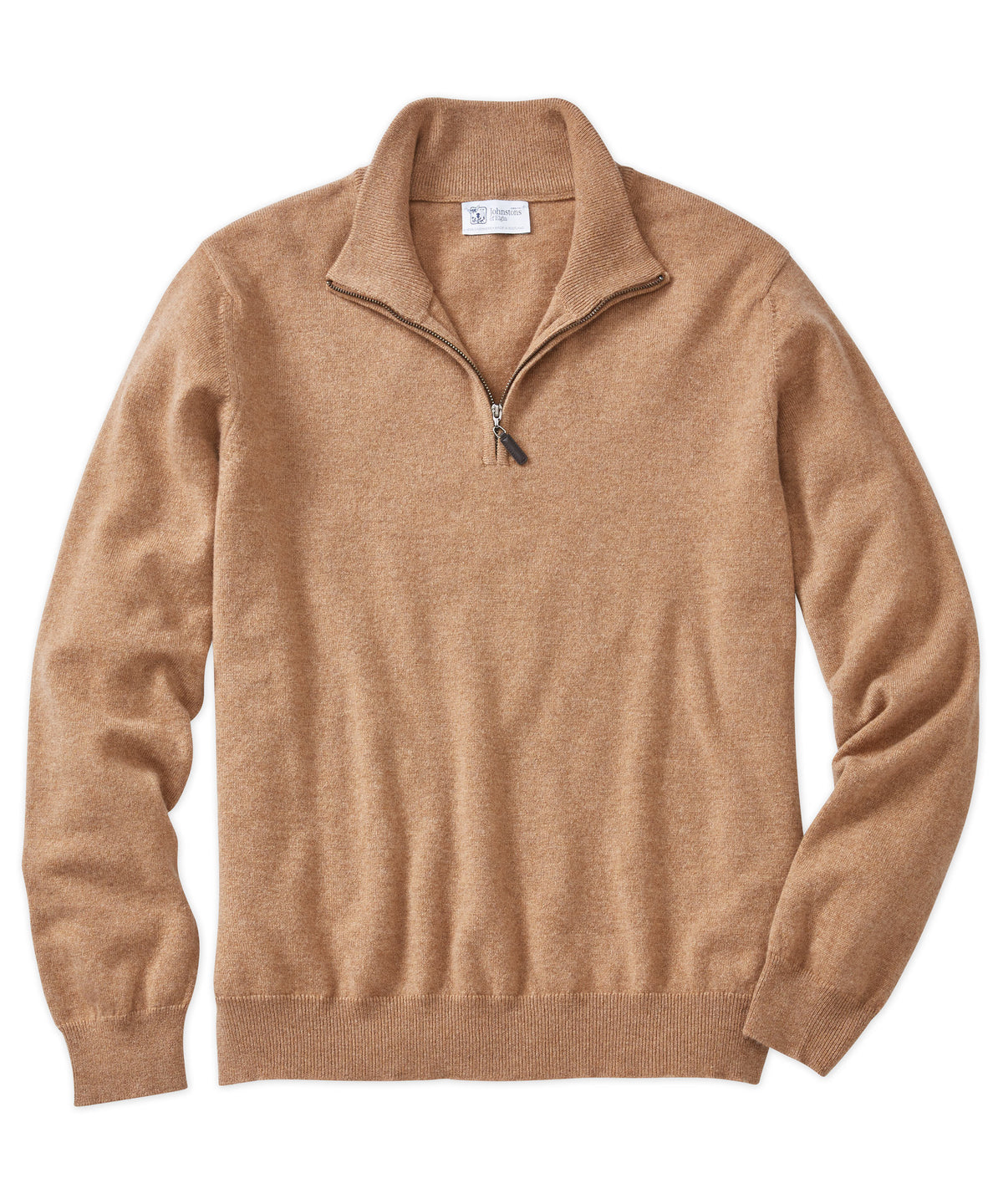 Johnstons of Elgin Scottish Cashmere Quarter-Zip Sweater