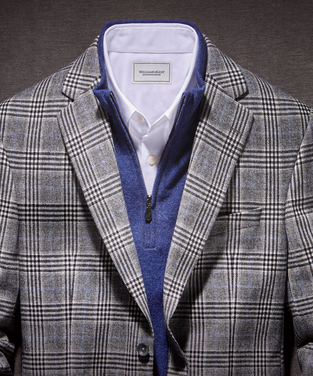 Wool-Cashmere Glen Plaid Sport Coat