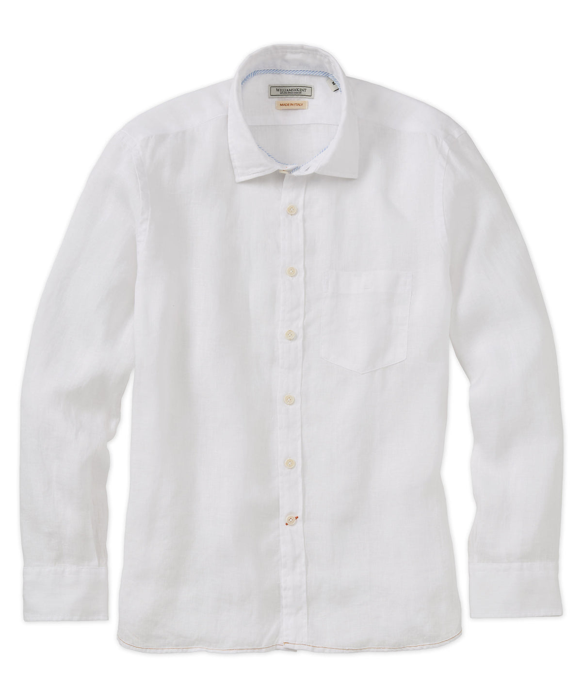 Solid Linen Long-Sleeve Shirt