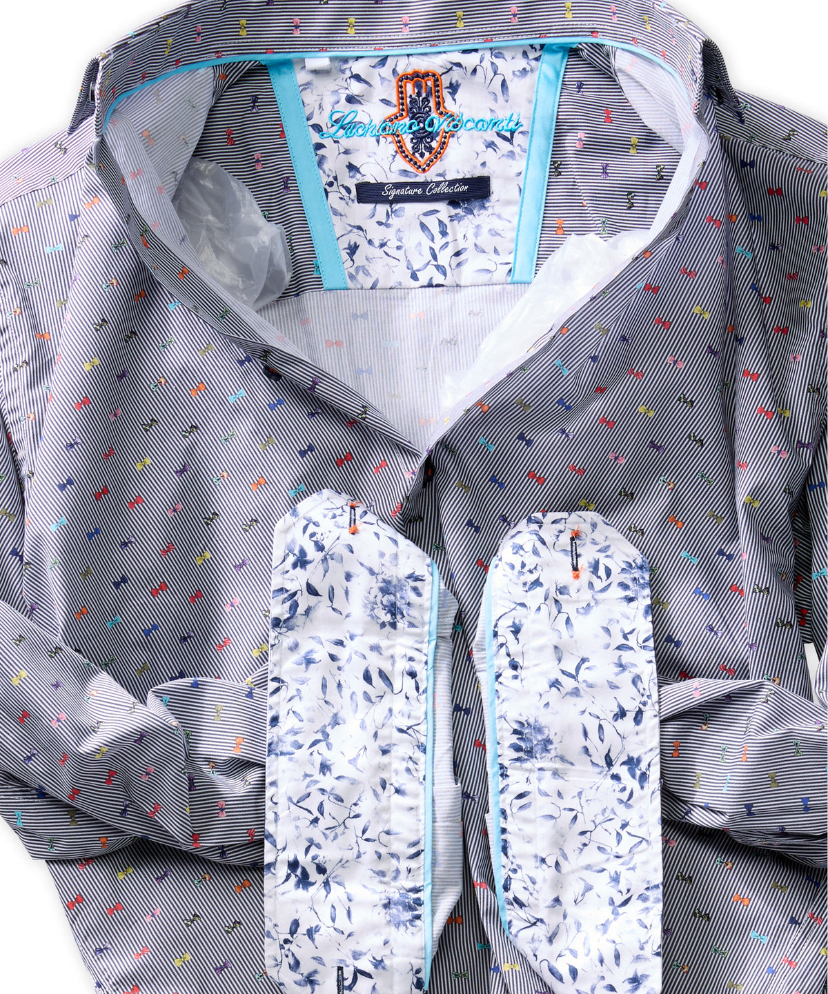 Bow Tie Patterned Sport Shirt