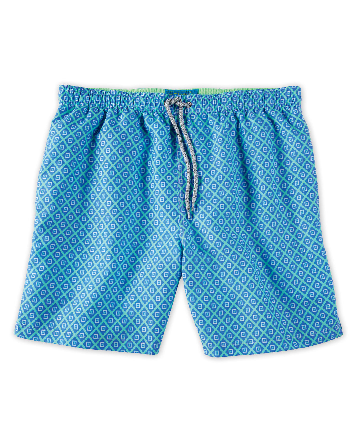 Michael&#39;s Italian Diamond Print Swim Trunks