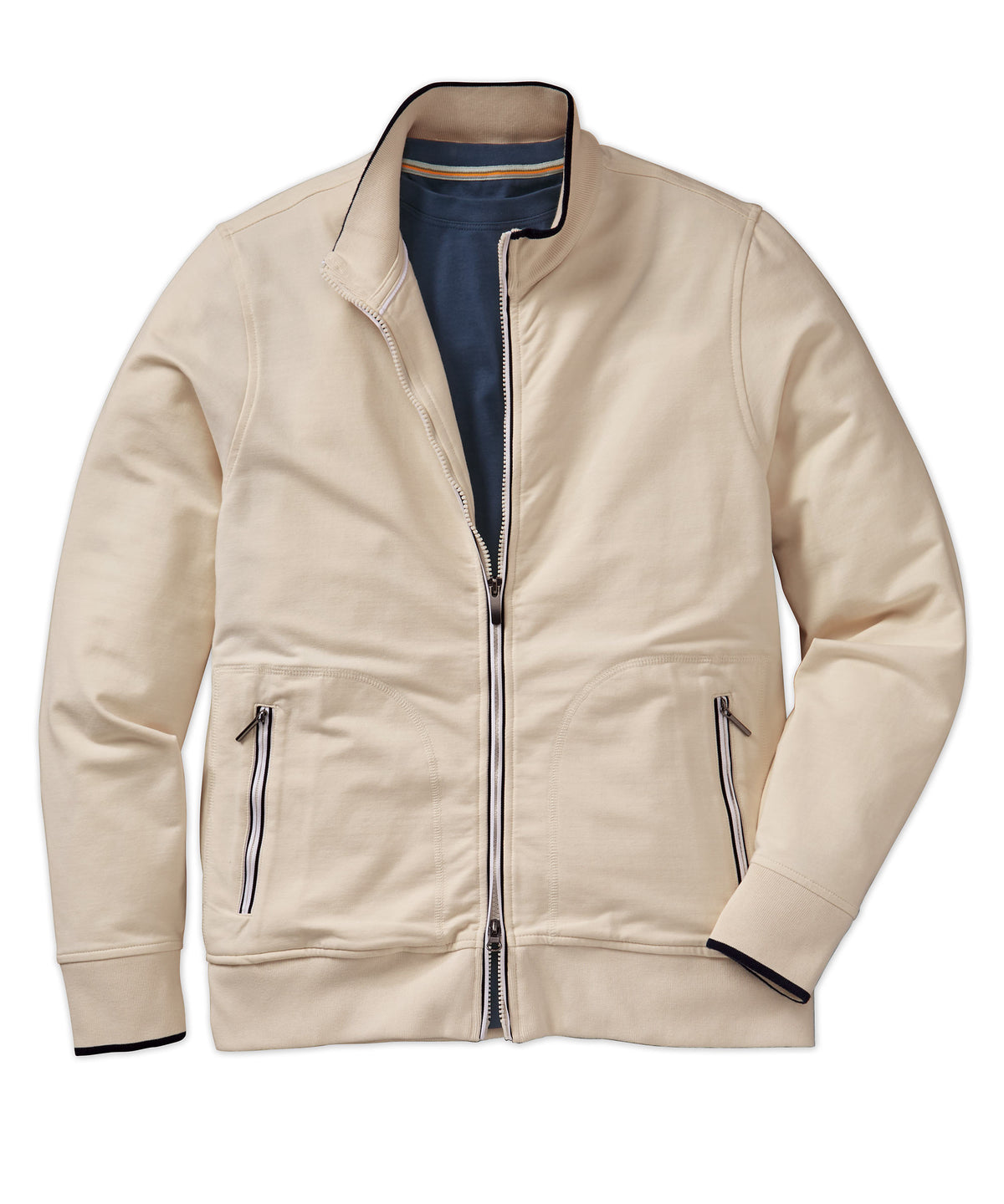 Pima Fleece Zip-Front Jacket