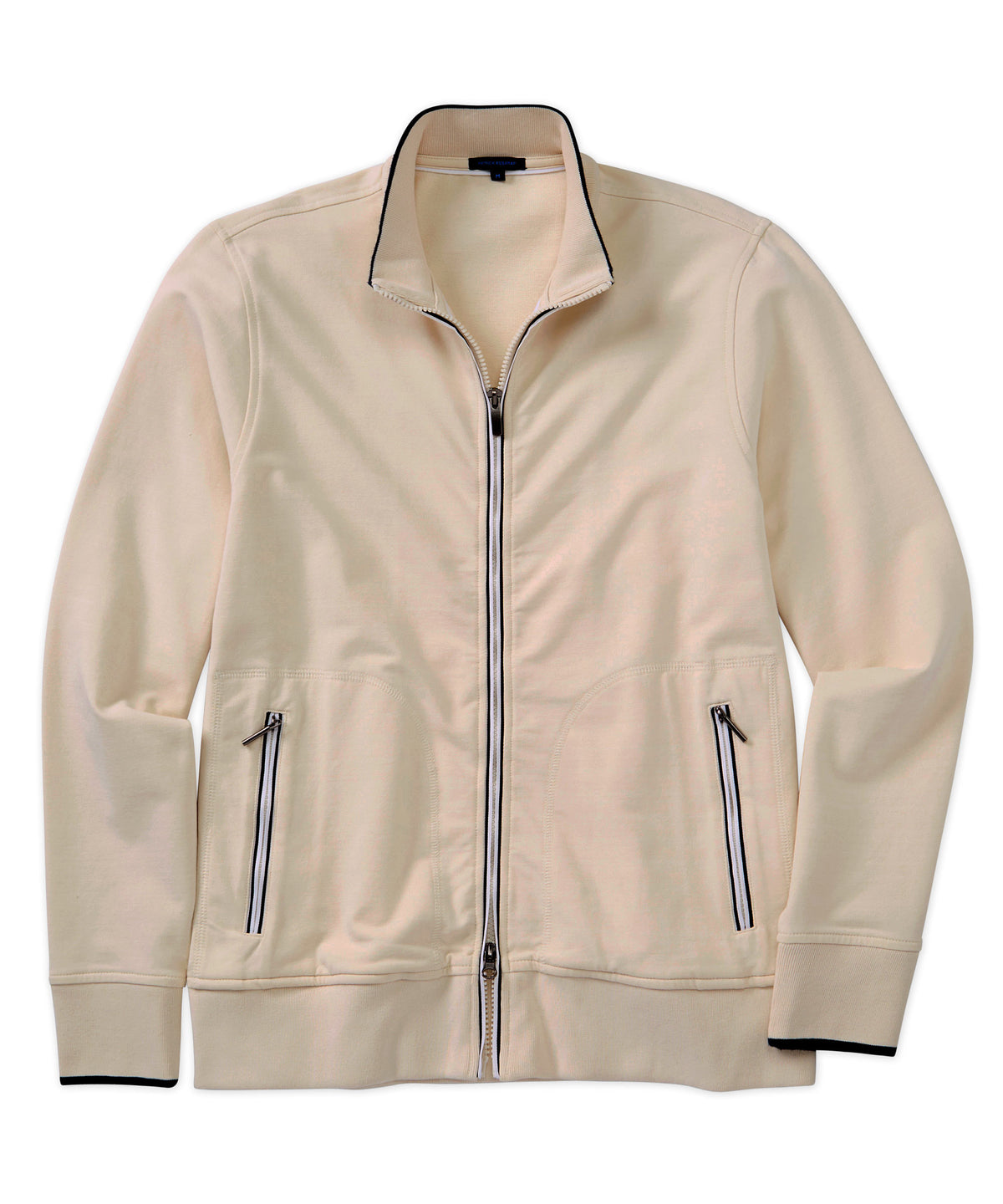 Pima Fleece Zip-Front Jacket