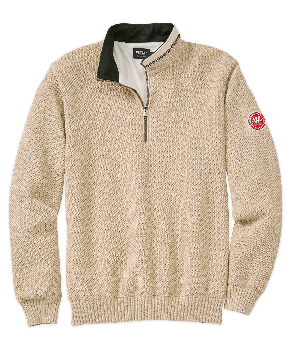 Classic Cotton Windproof Quarter-Zip Sweater