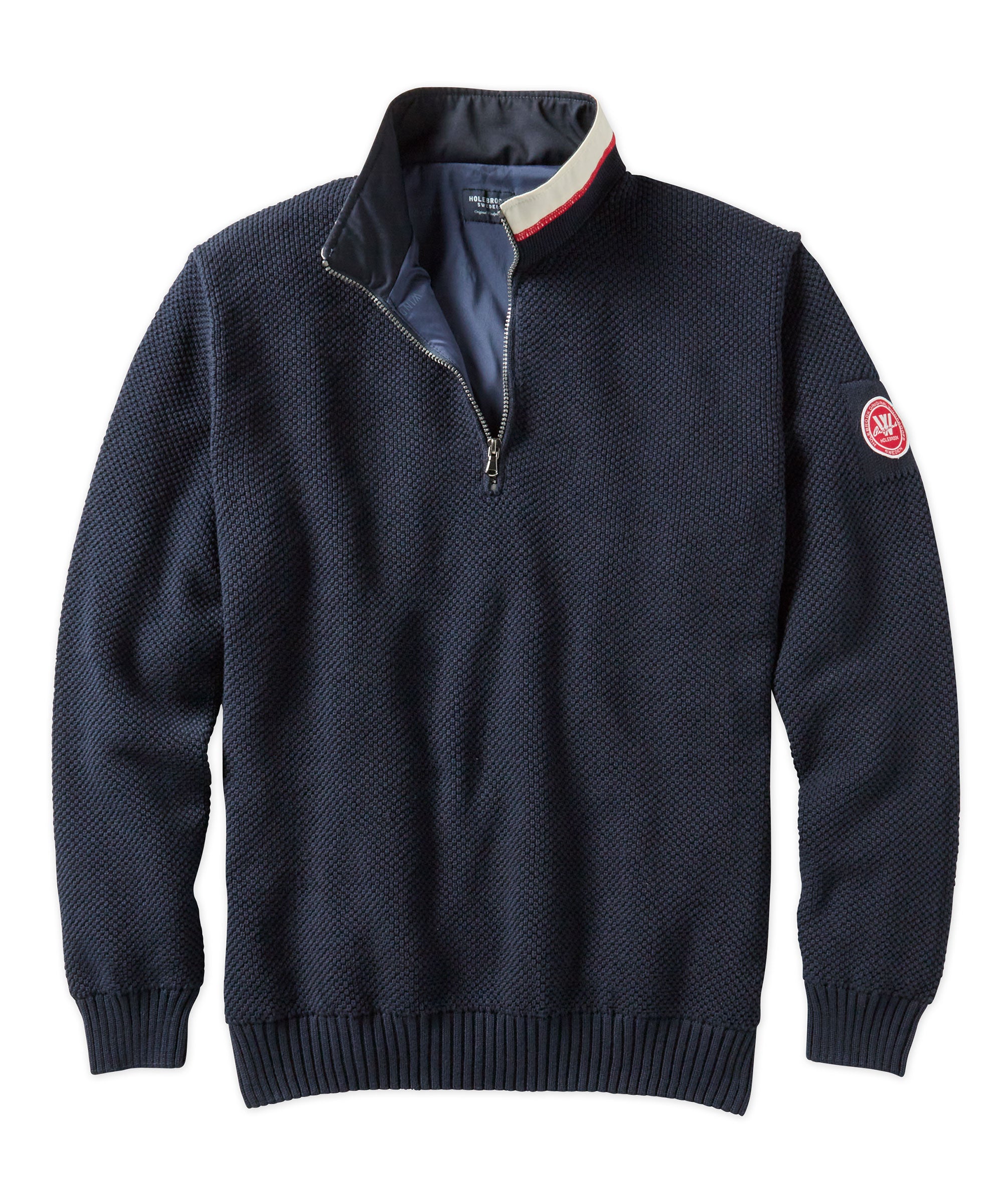 Classic Cotton Windproof Quarter-Zip Sweater – Williams Kent