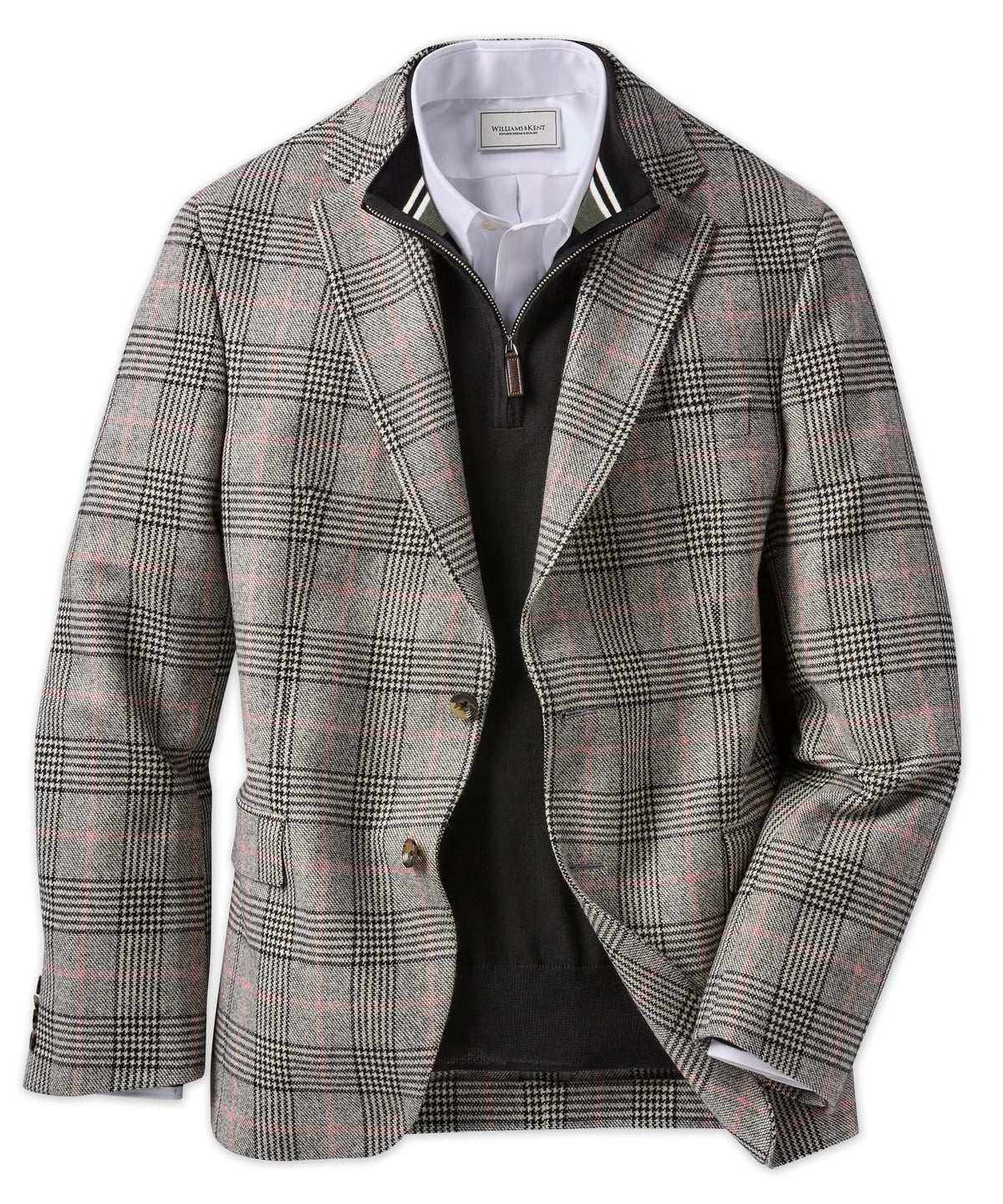 Wool-Cashmere Glen Plaid Sport Coat