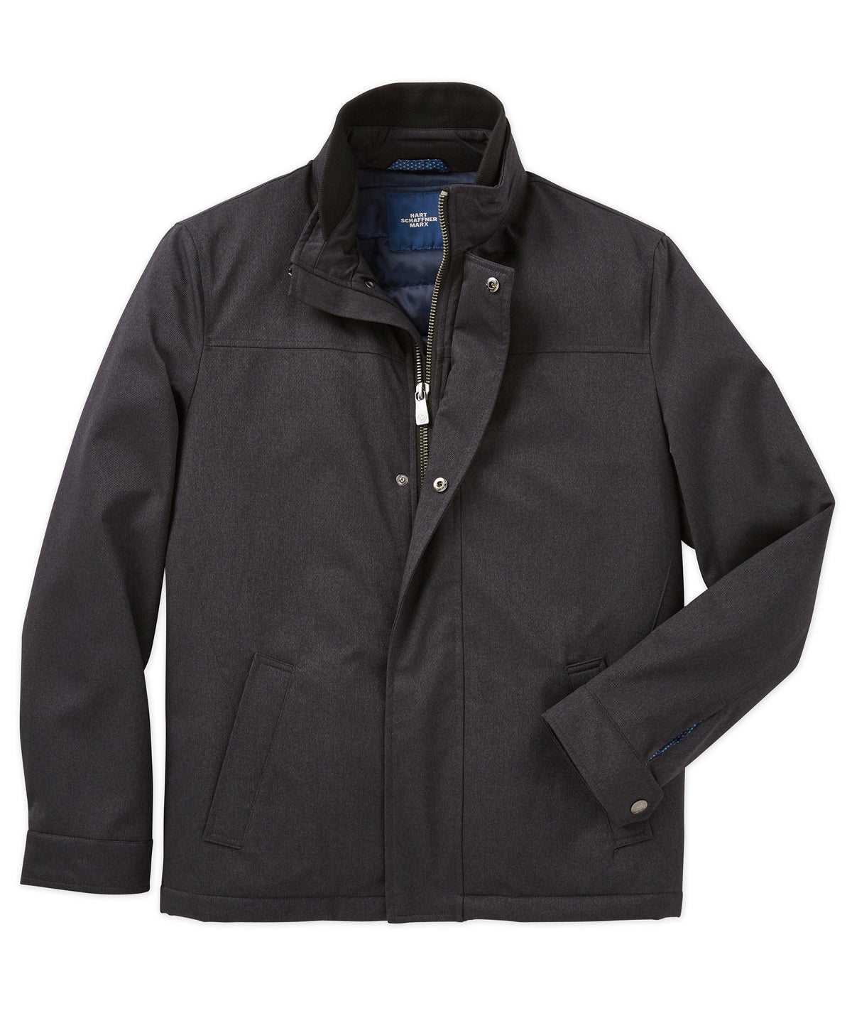 Stokes Zip-Front Jacket with Knit Collar