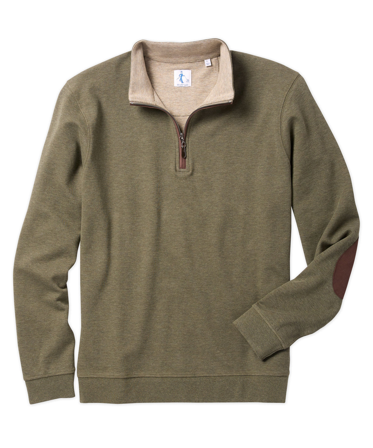 Stretch Cotton Quarter-Zip Pullover