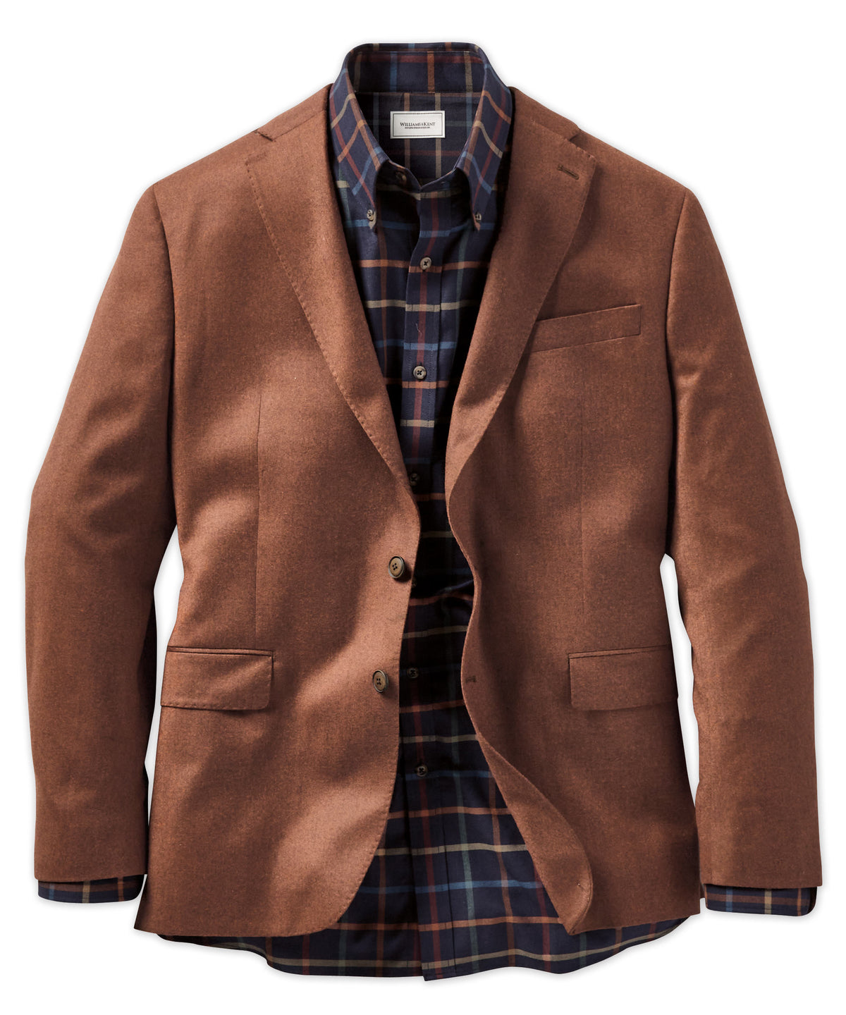 Wool-Silk Blend Solid Sport Coat