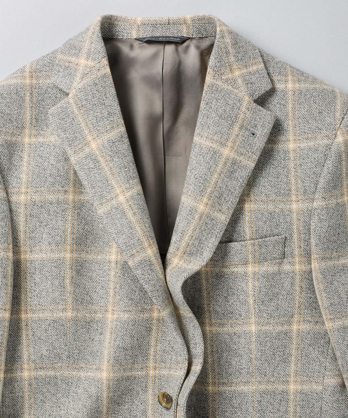 Wool-Cashmere Windowpane Sport Coat