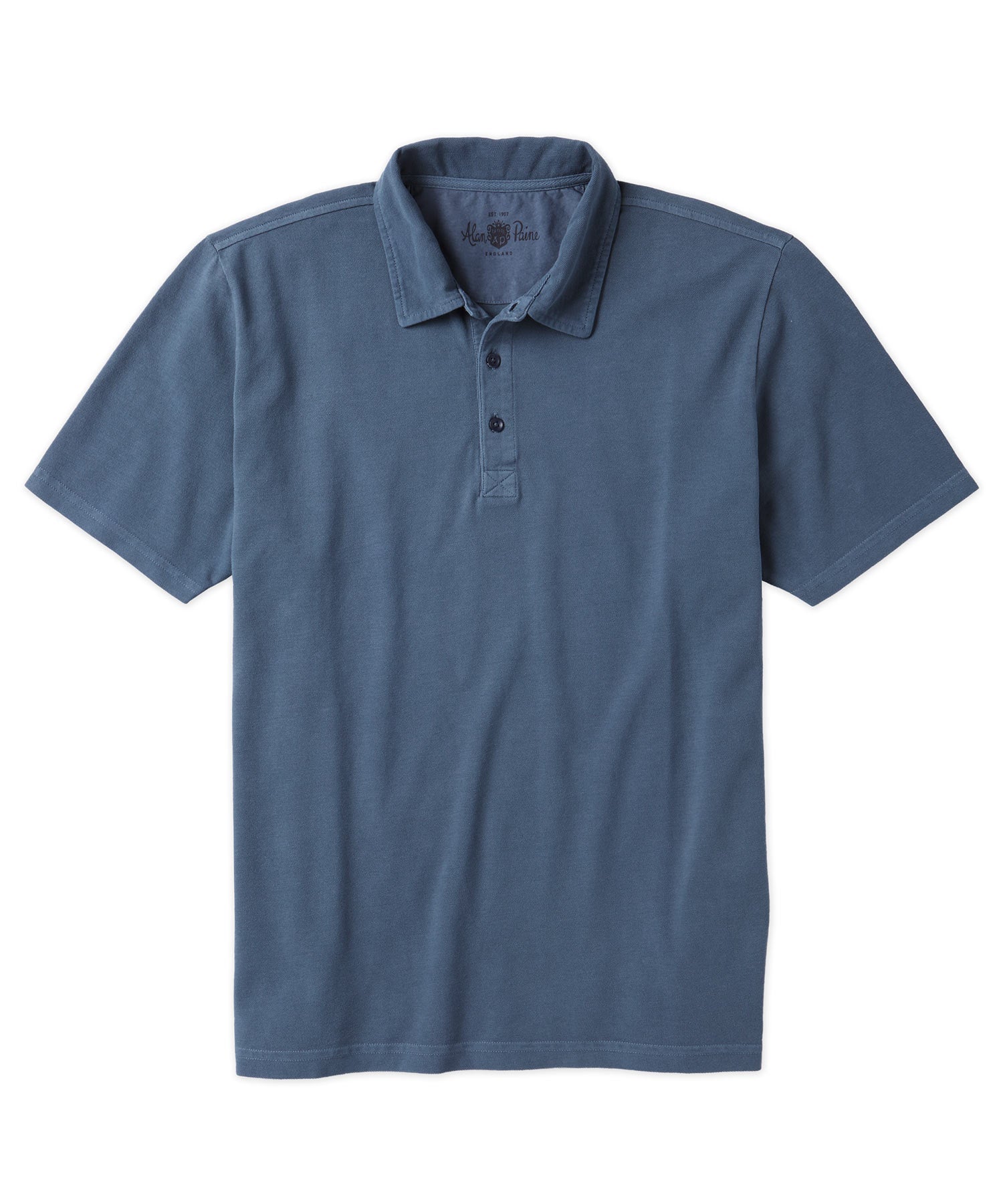 Alan Paine Weymouth Garment Dyed Cotton Pique Polo Shirt