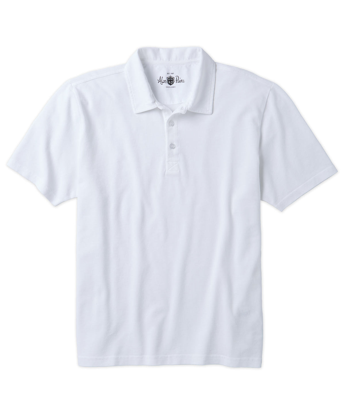 Alan Paine Weymouth Garment Dyed Cotton Pique Polo Shirt