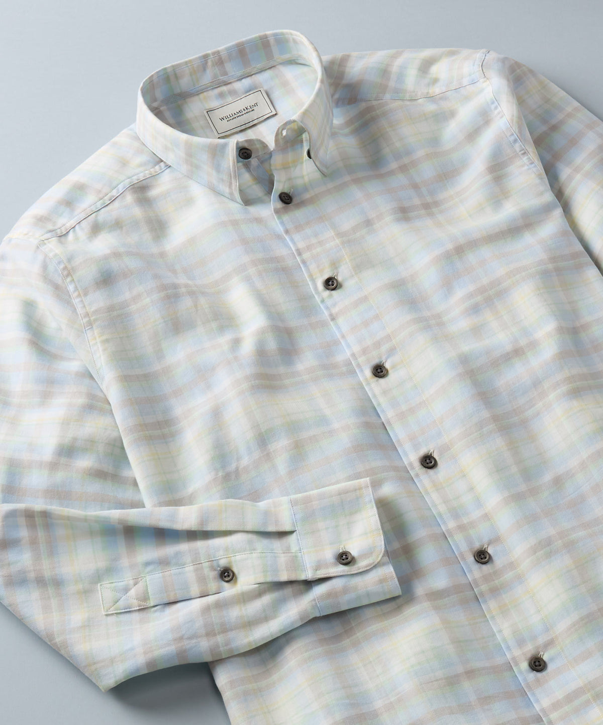 Soft Plaid Long-Sleeve Sport Shirt