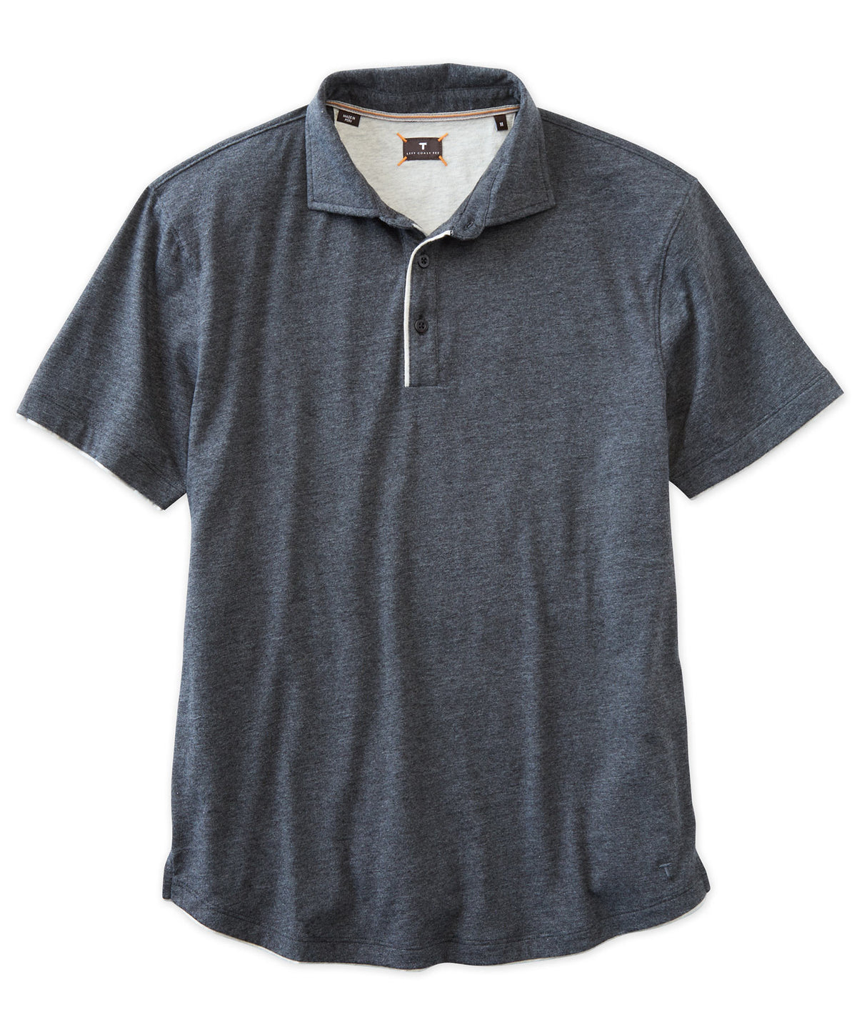 Left Coast Tee Cotton-Blend Piped Polo Shirt