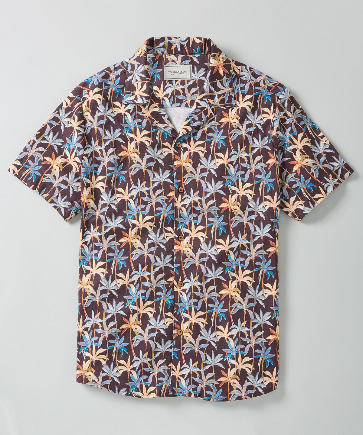 Palm Print Camp Shirt
