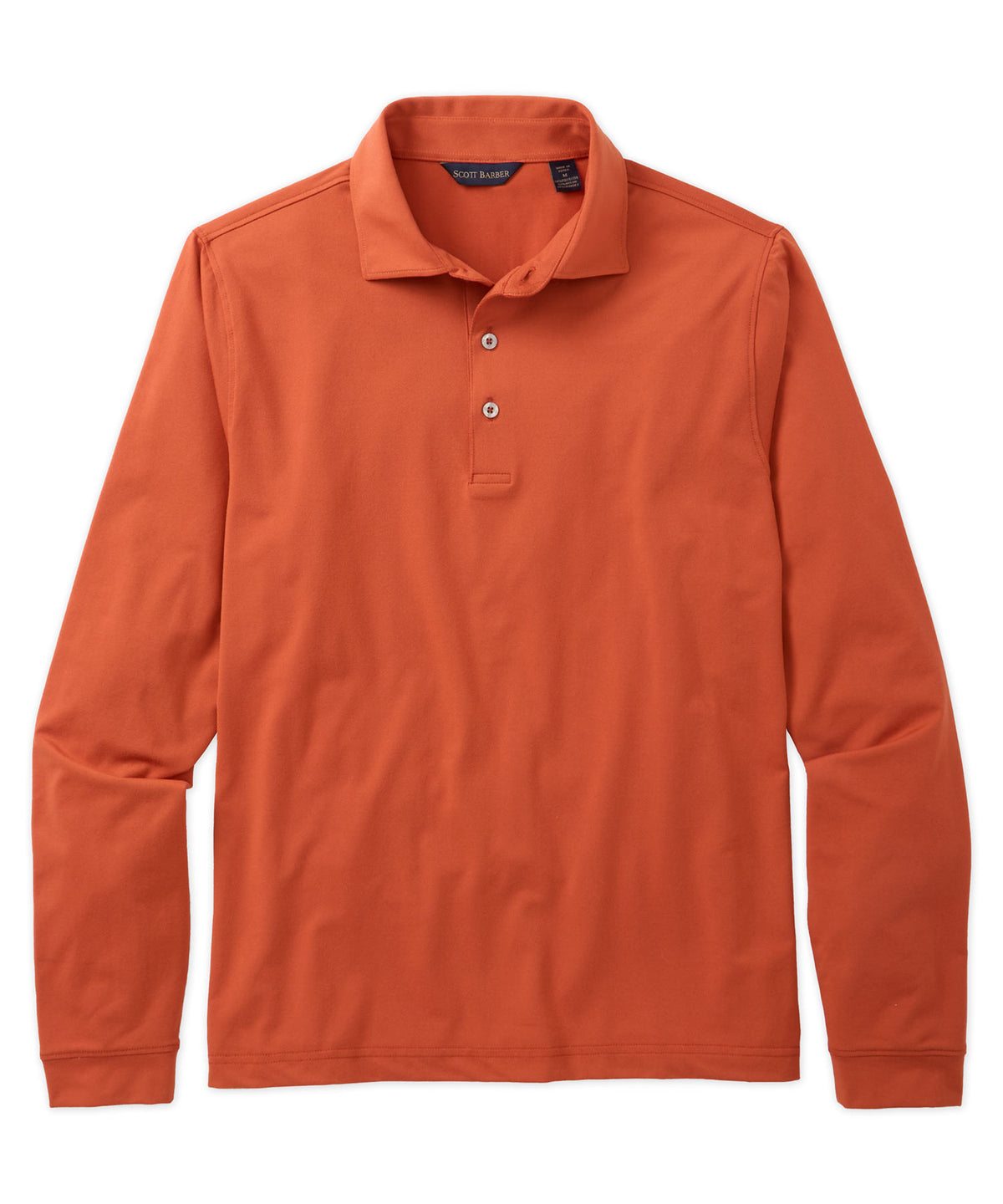 Tech Jersey Long-Sleeve Polo Shirt