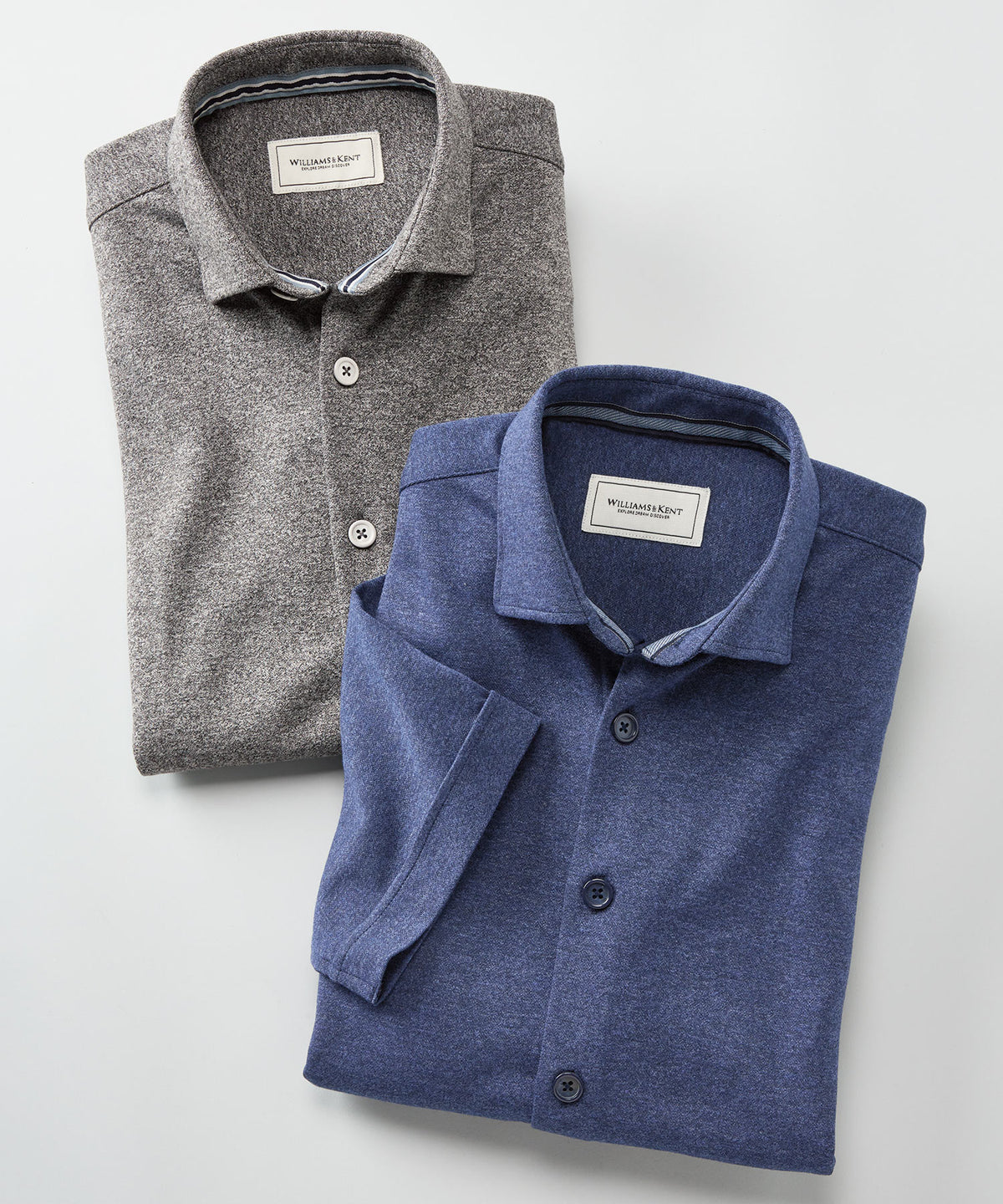Button-Front Knit Short-Sleeve Sport Shirt