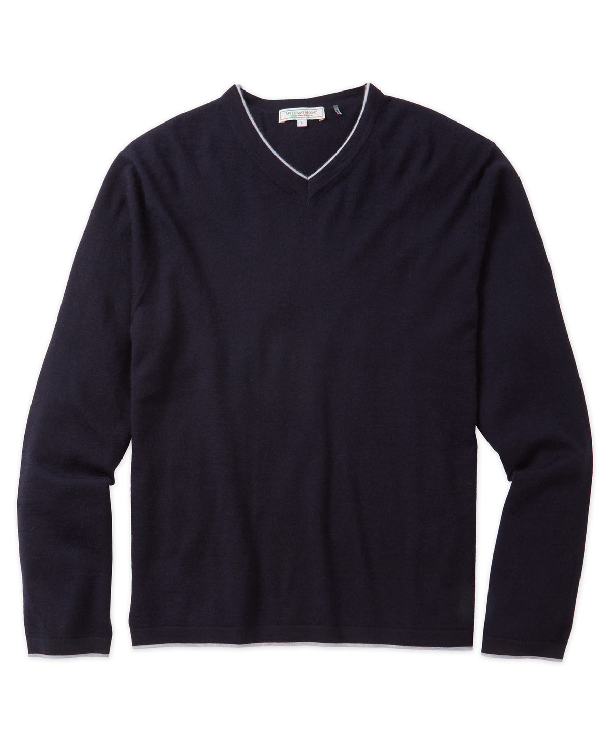 Worsted Cashmere V-Neck Sweater